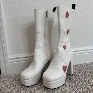La Moda Game of Love Platform Calf Boots